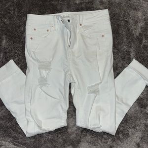 White denim jeans size 4
